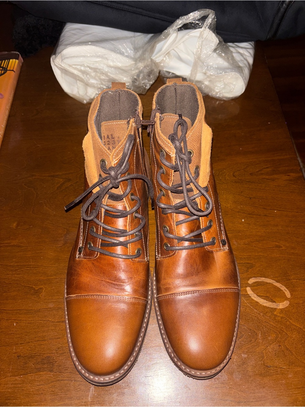 Men's Brown Leather Chukka Lace-Up Boots
